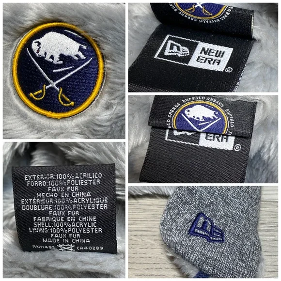 2 Buffalo Sabres NHL New Era Winter Hats Adult One Size Beanie Caps - Two Set - Picture 3 of 12